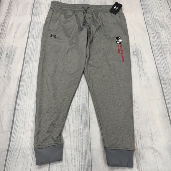 NWT Boston University‎ Terriers UA Jogger Sweatpants 2XL Gray Under Armour Mens
